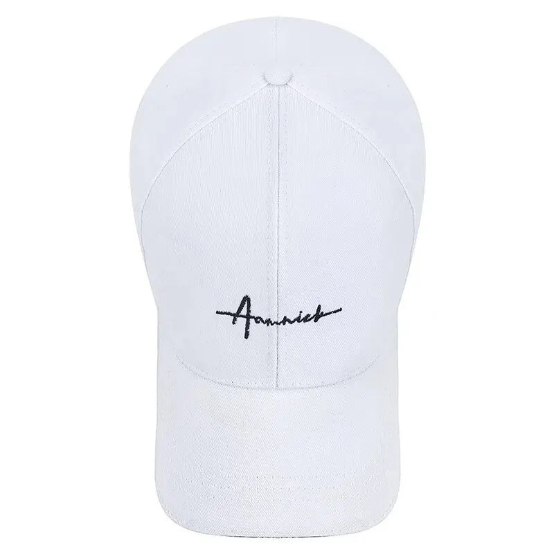 Korean Letter Embroidered Breathable Sports Baseball Cap