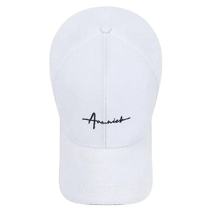 Korean Letter Embroidered Breathable Sports Baseball Cap
