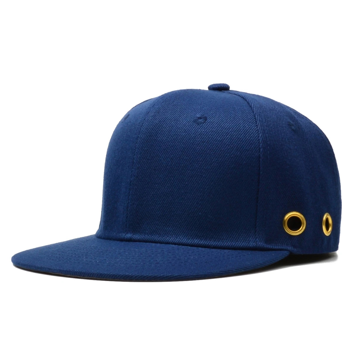 Solid Black Adjustable Hip Hop Snapback Cap