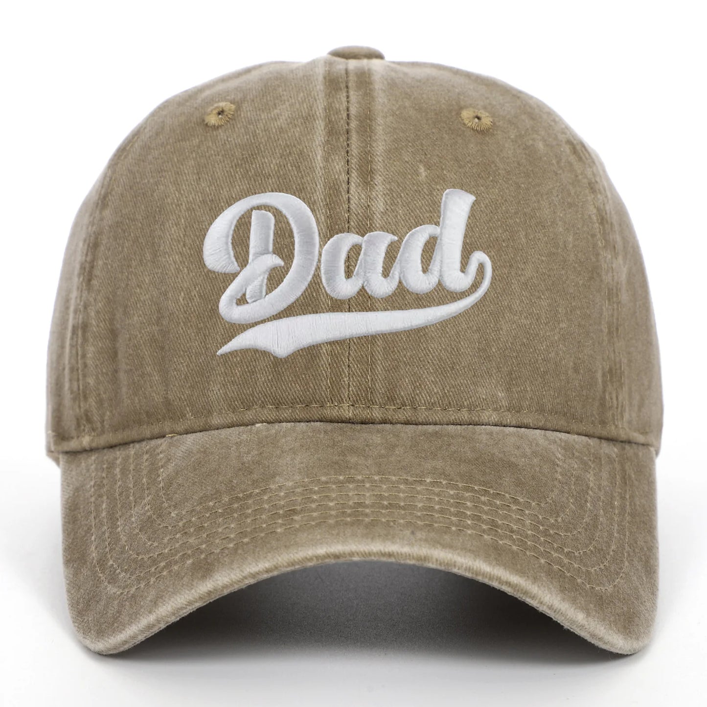 DAD MOM Embroidered Retro Washed Baseball Cap