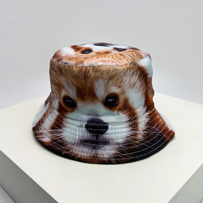 Funny Animal Print Reversible Bucket Hat
