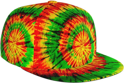 Jamaican Flag Adjustable Flat Bill Baseball Hat