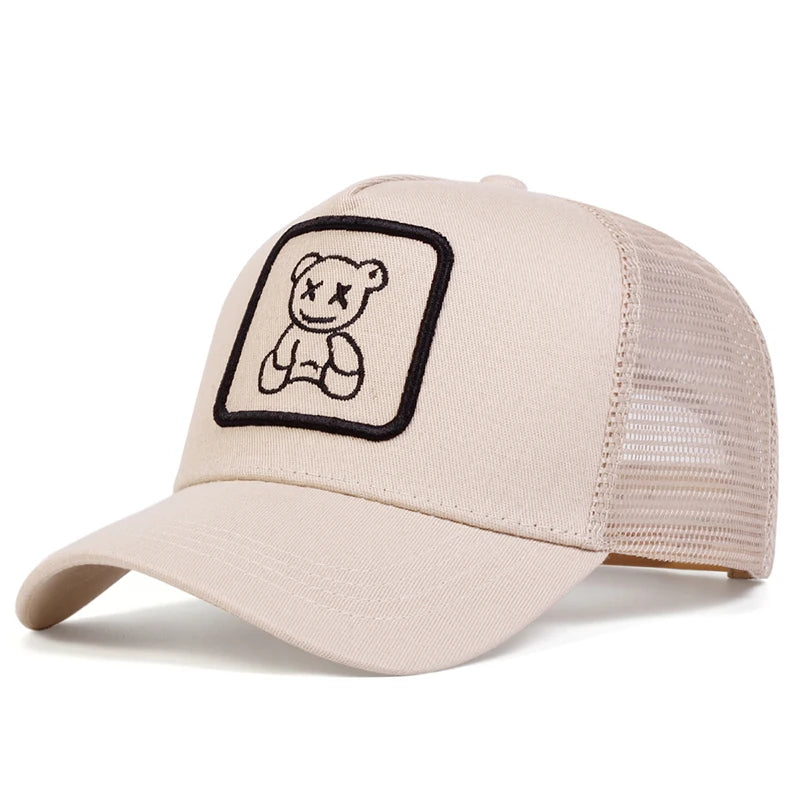Unisex Little Bear Embroidered Adjustable Baseball Cap