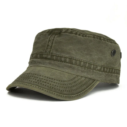 VOBOOM Washed Denim Army Baseball Cap