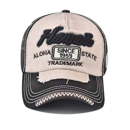 Vintage 1959 Letter Embroidered Washed Baseball Cap