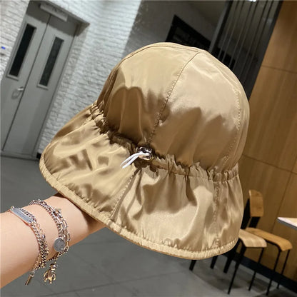 Quick-Dry Summer Bucket Hat Women UV Protection