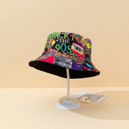 Classic Retro 90s Reversible Bucket Hat