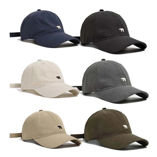 Polar Bear Embroidered Adjustable Breathable Baseball Hat
