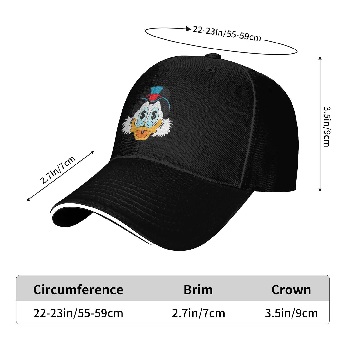 Scrooge Mcduck Money Summer Trucker Baseball Cap