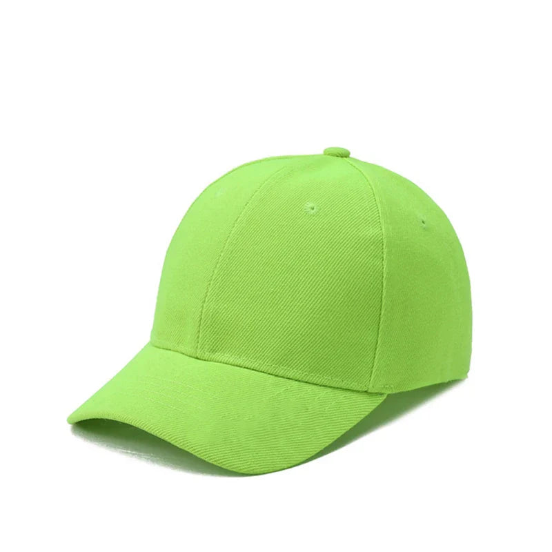 Fashion Candy Color Kids Baseball Cap Sun Protection Boy Girls Hat