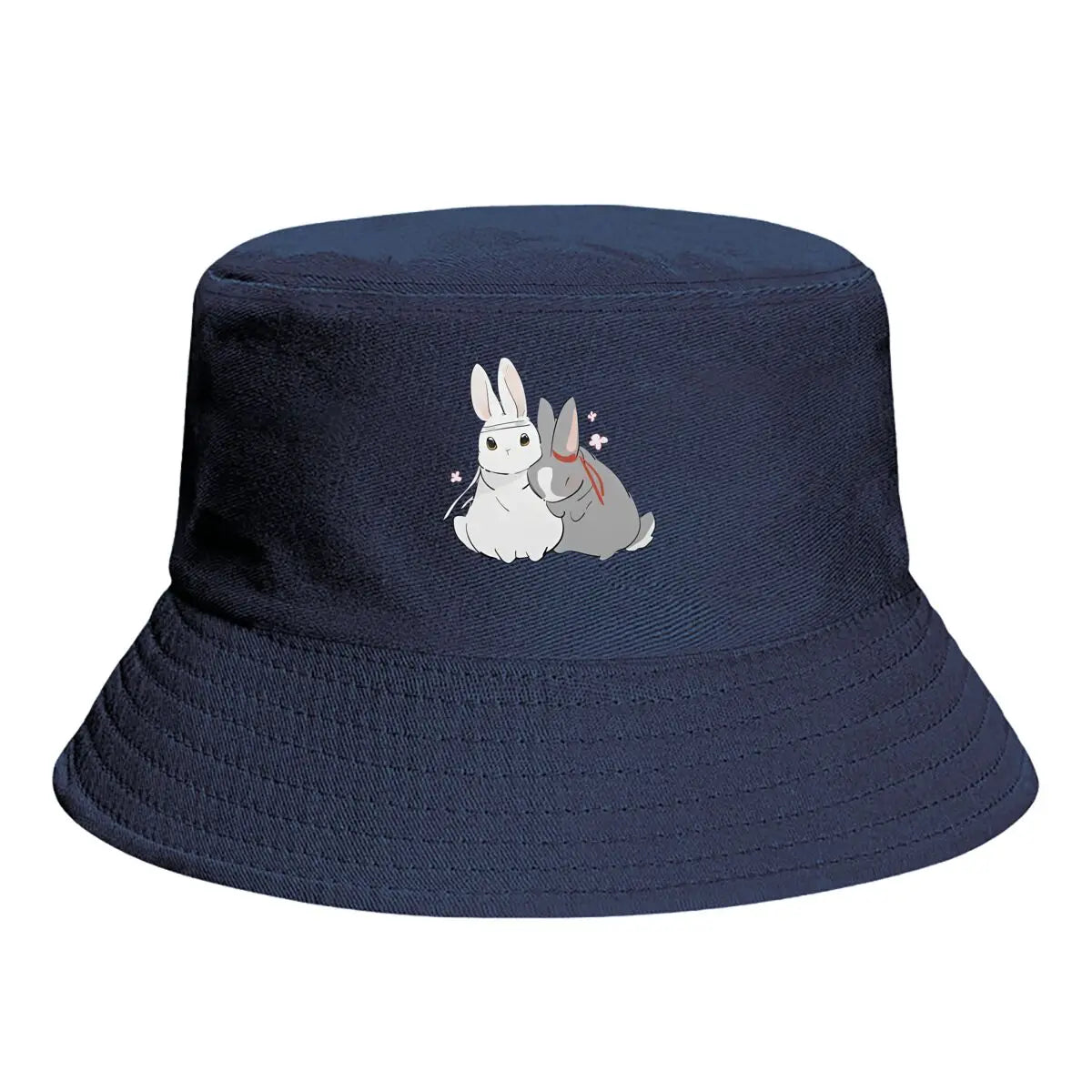 Wangxian Cute Couple Bunnies Fan Art Bucket Hat