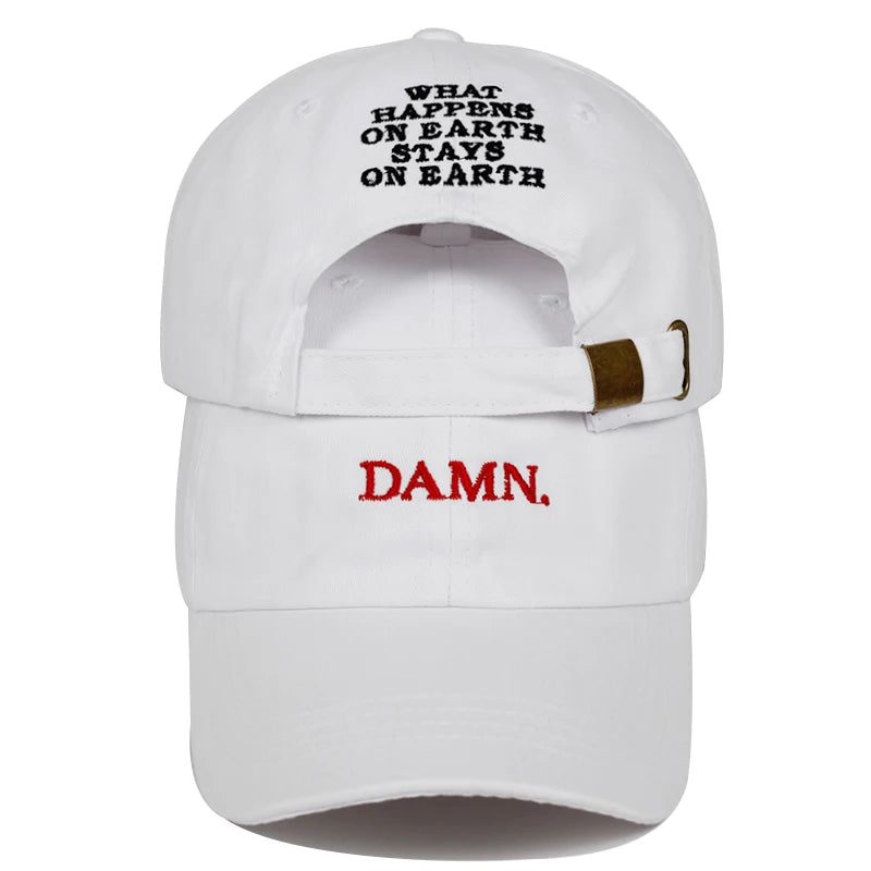Damn Embroidered Hip Hop Snapback Baseball Cap