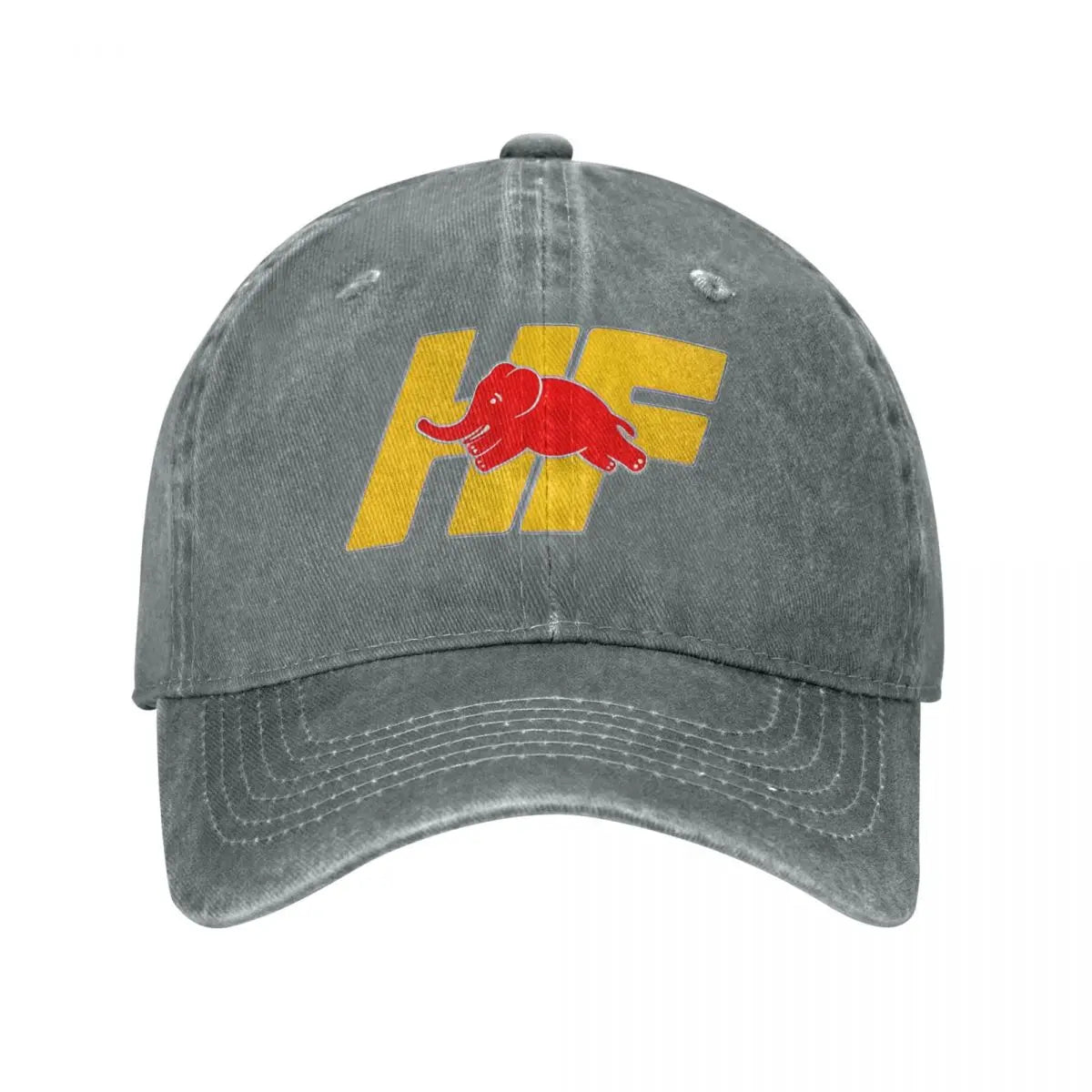 Lancia HF Elephant Distressed Denim Baseball Cap