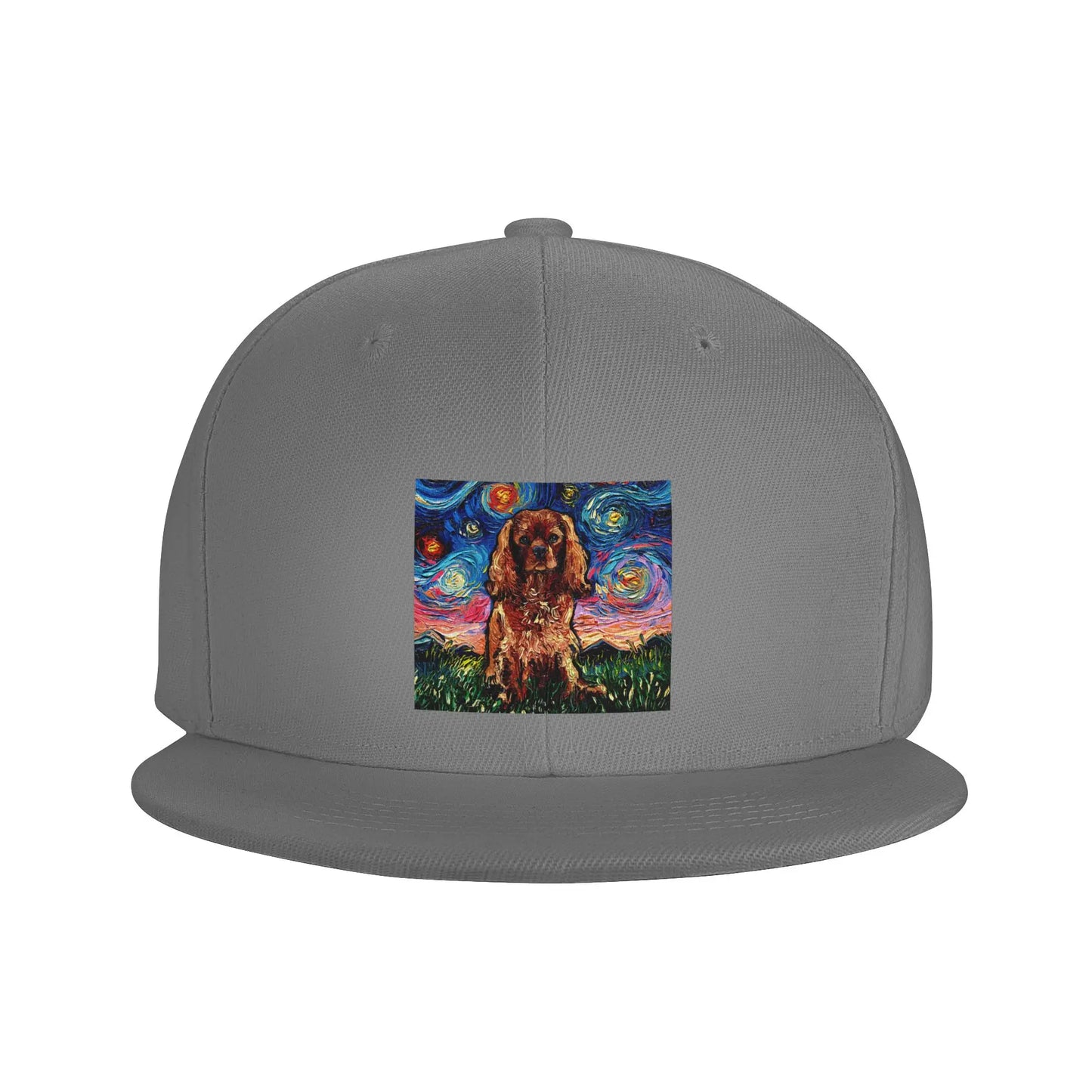 Ruby Cavalier King Charles Spaniel Night Snapback Cap