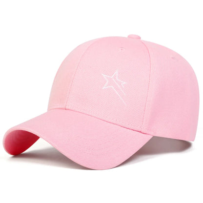 Unisex Five-pointed Star Embroidery Baseball Caps