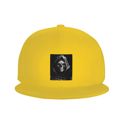 Creepy Halloween Skeleton Skull Graphic Snapback Cap