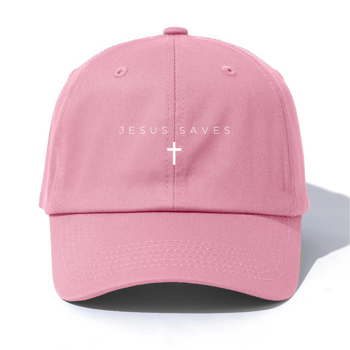 Jesus Saves Print Baseball Cap