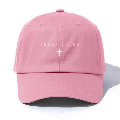 Jesus Saves Print Baseball Cap