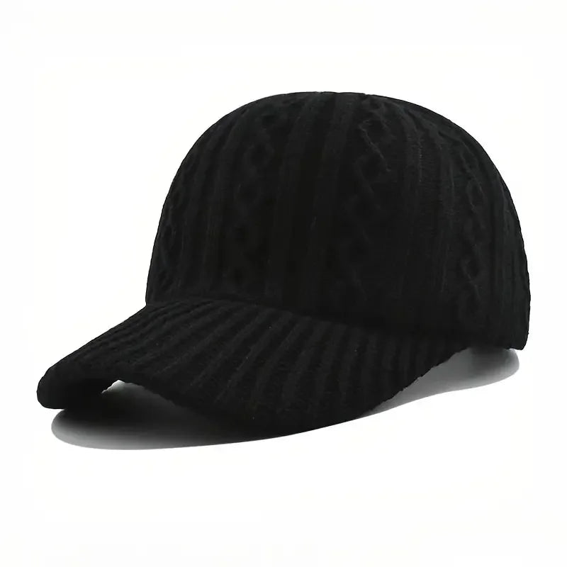Trendy Knitted Autumn Winter Baseball Cap