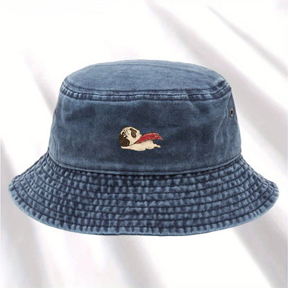 Vintage Dog Print Bucket Hat