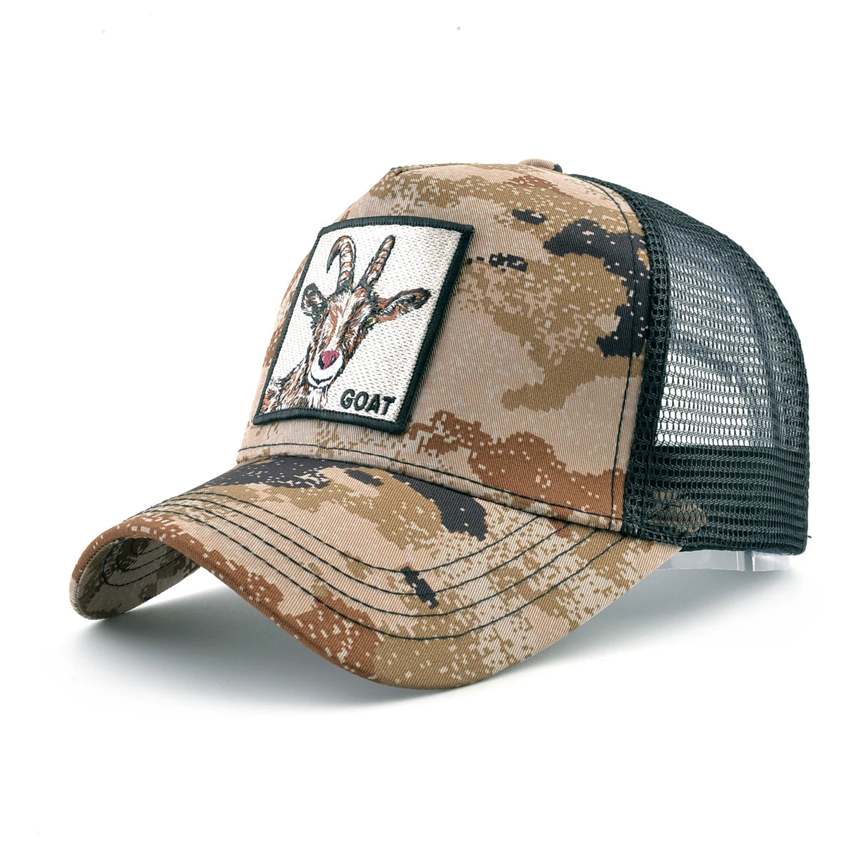 Camouflage Lion Embroidered Baseball Cap