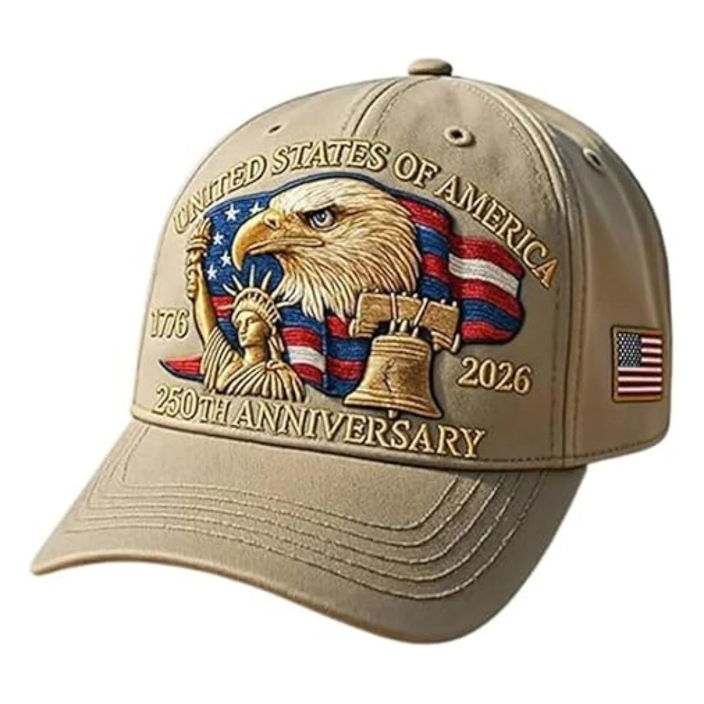 Eagle Print Baseball Cap