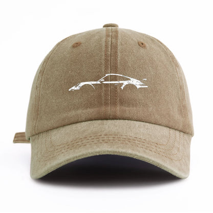 Vintage 911 Print Minimalist Dad Baseball Cap