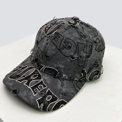 American Vintage Letter Distressed Baseball Cap