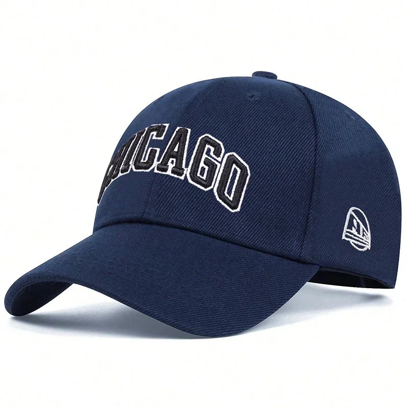 Unisex Chicago Letter Embroidery Baseball Caps