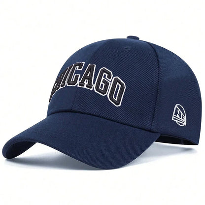 Unisex Chicago Letter Embroidery Baseball Caps