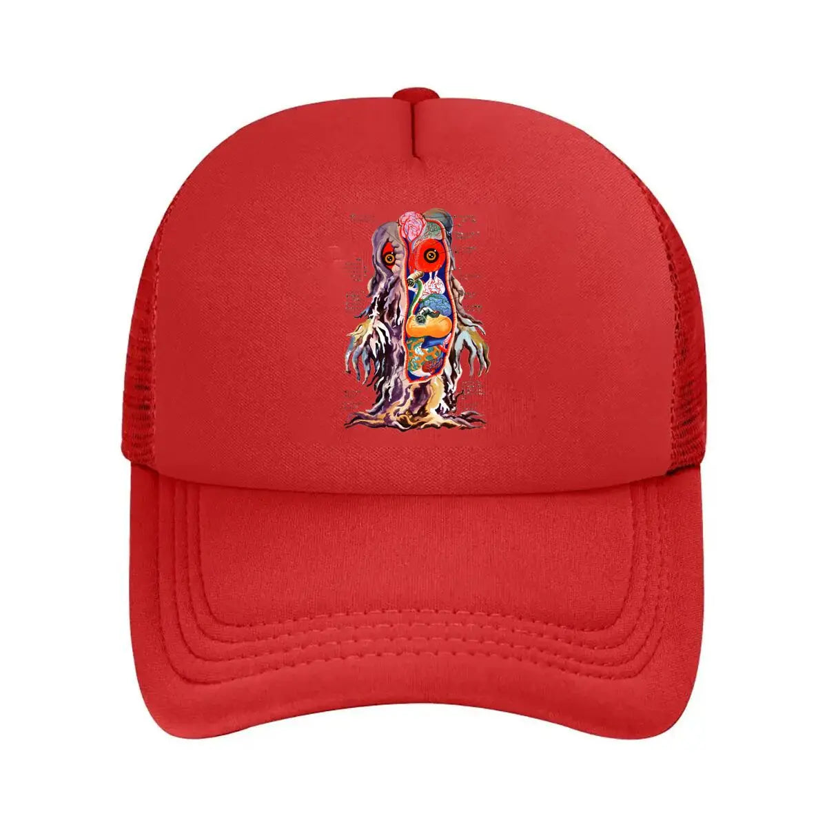 “Monster Anatomy Horror Art Design” Mesh Baseball Cap