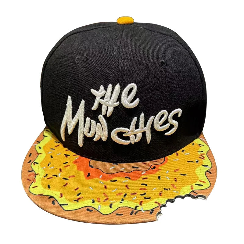 Unisex Munchies Donut Embroidered Baseball Cap