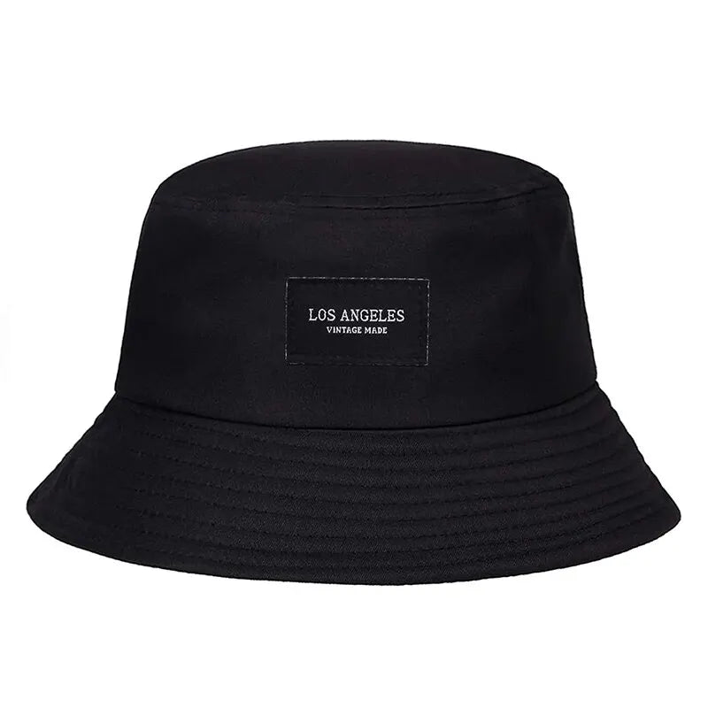 Unisex LOS ANGELES Letter Sticker Bucket Hats