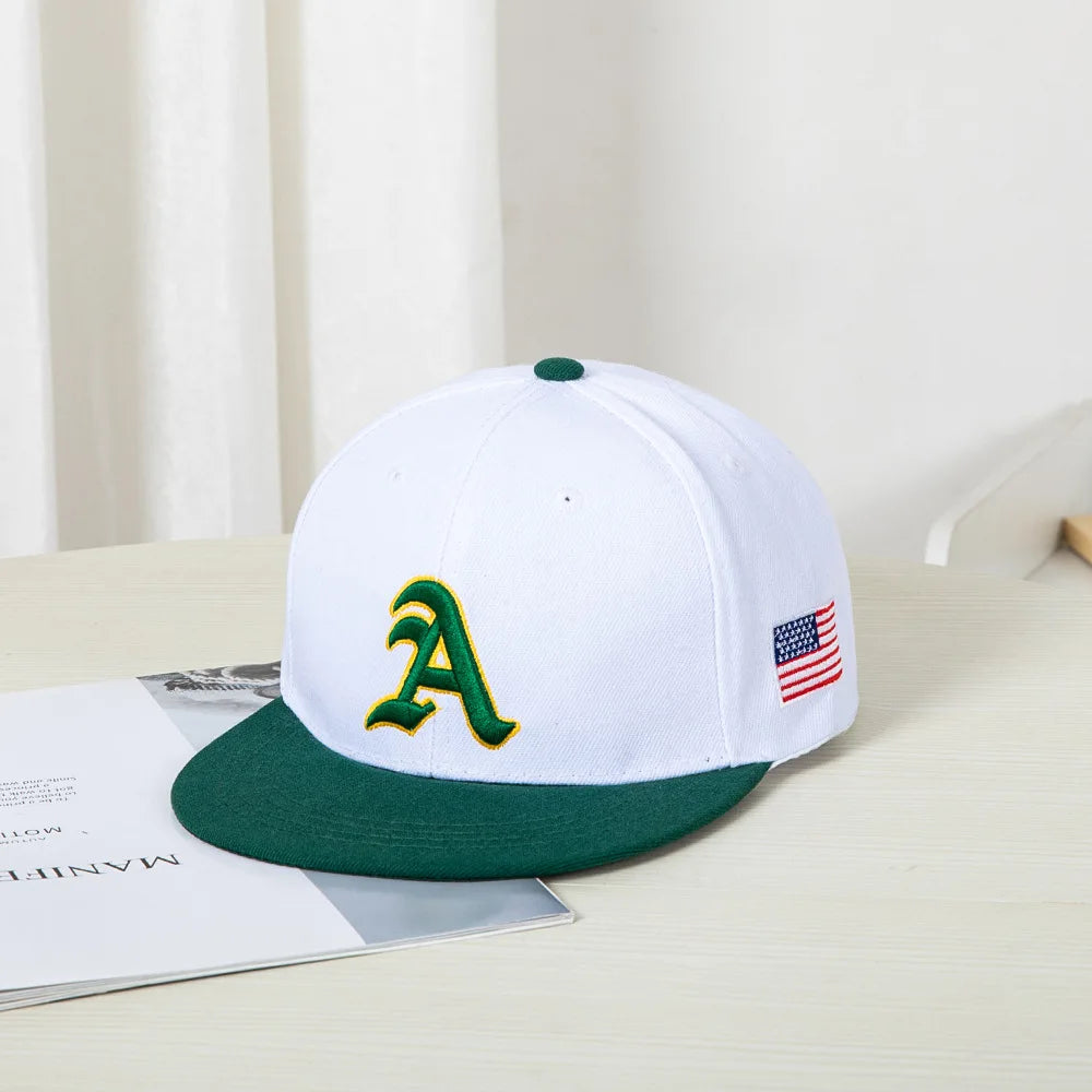 Color Block Letter Hip Hop Snapback Cap