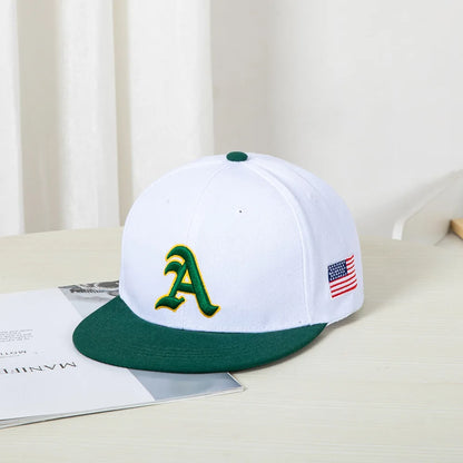 Color Block Letter Hip Hop Snapback Cap