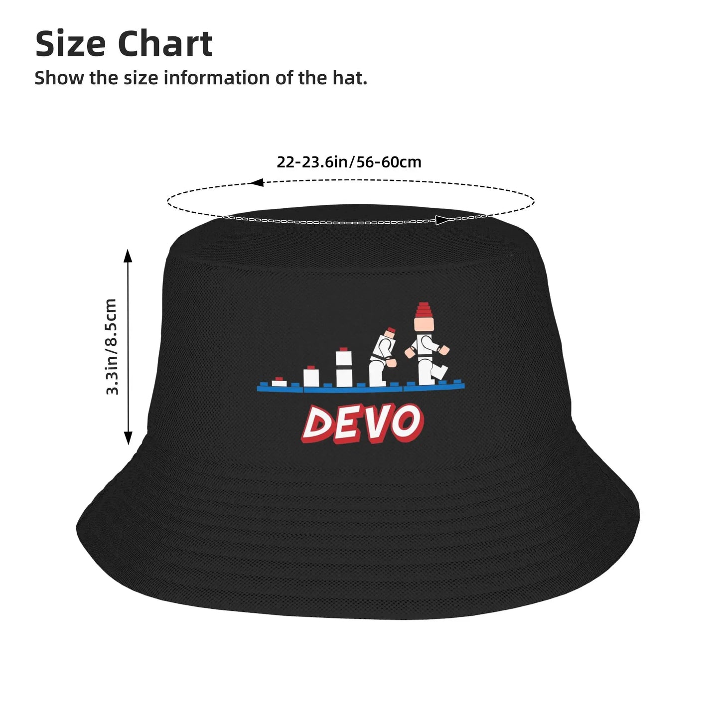 DEVO Band Hawaii Casual Sun Bucket Hat