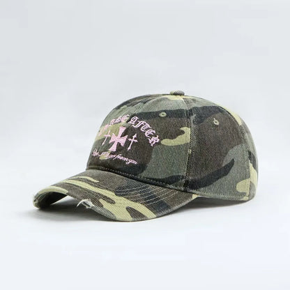 Cross-Stitch Camouflage Baseball Cap