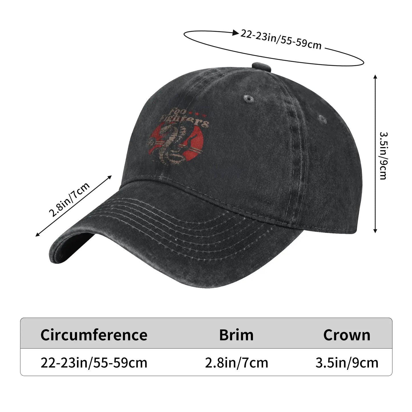 Foo Fighters Vintage Casual Baseball Cap