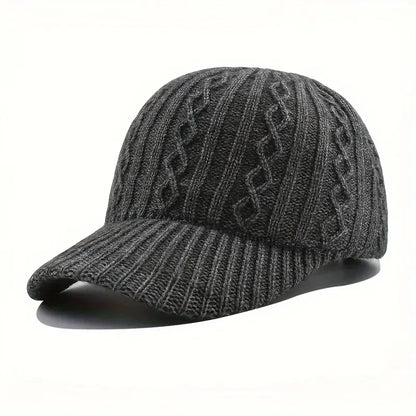 Trendy Knitted Autumn Winter Baseball Cap
