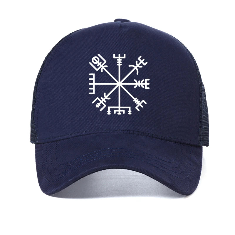 Viking Vegvisir Ragnar Lagertha Mesh Trucker Baseball Cap