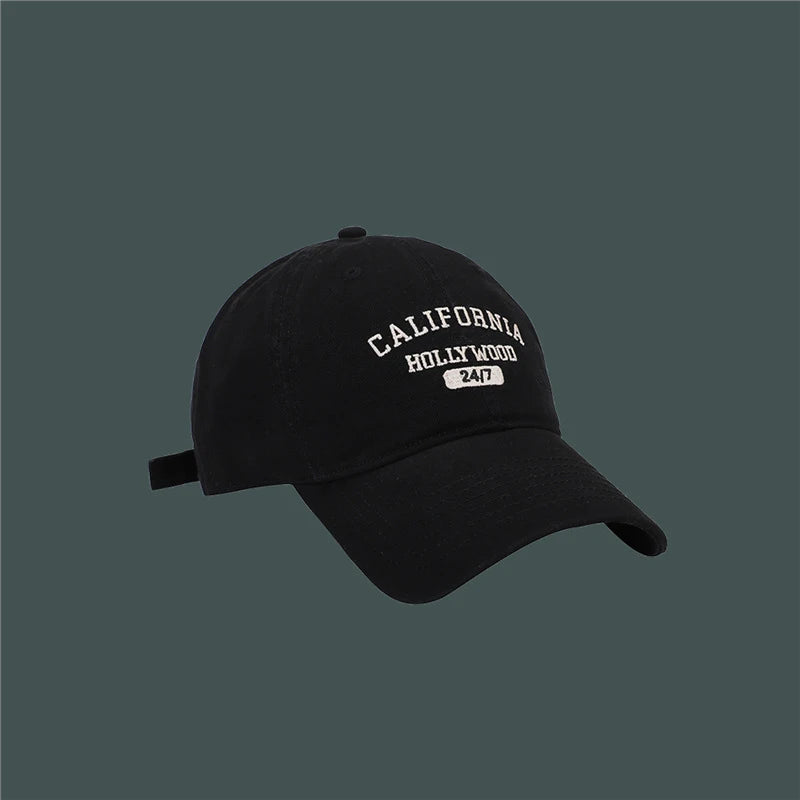 Retro Baseball Cap Unisex Letter Embroidery Hip Hop Summer