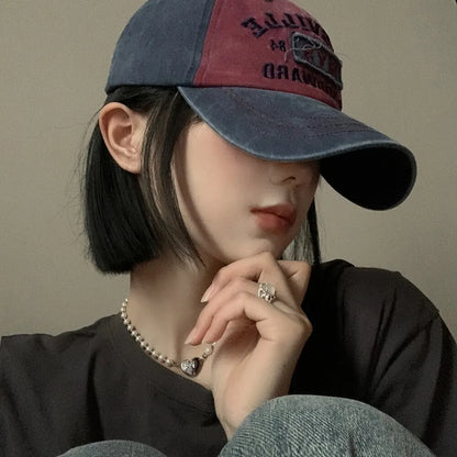 American Retro Letter Washed Baseball Cap