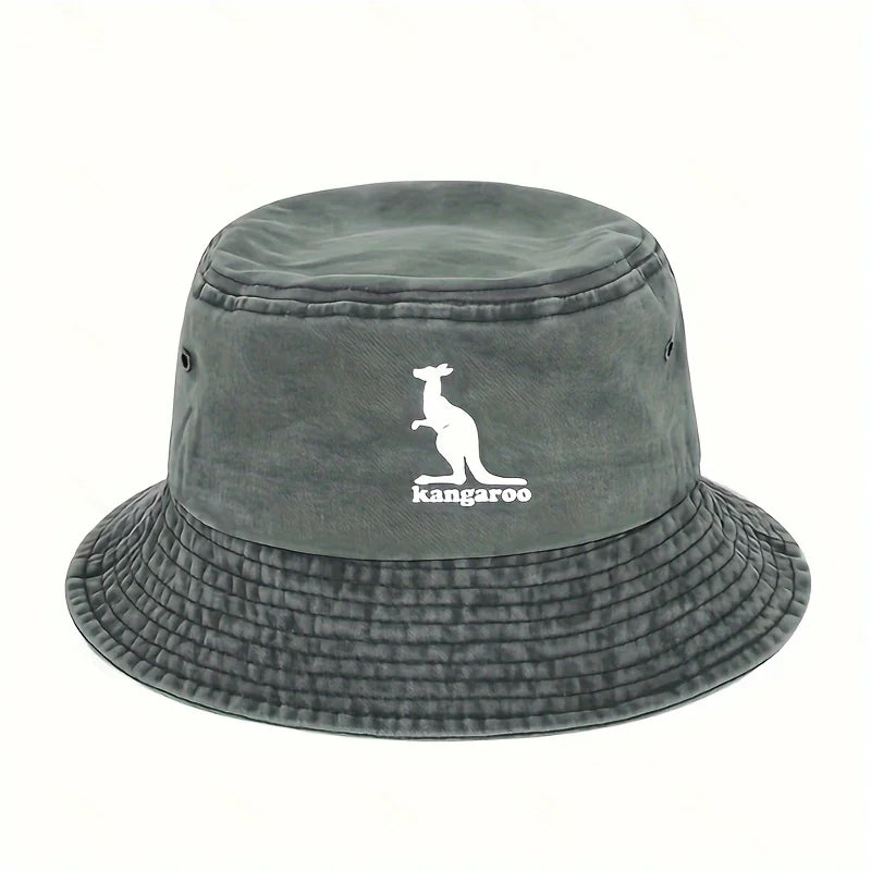 Creative Kangaroo Pattern Travel Outdoor Bucket Hat