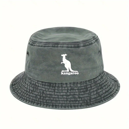 Creative Kangaroo Pattern Travel Outdoor Bucket Hat