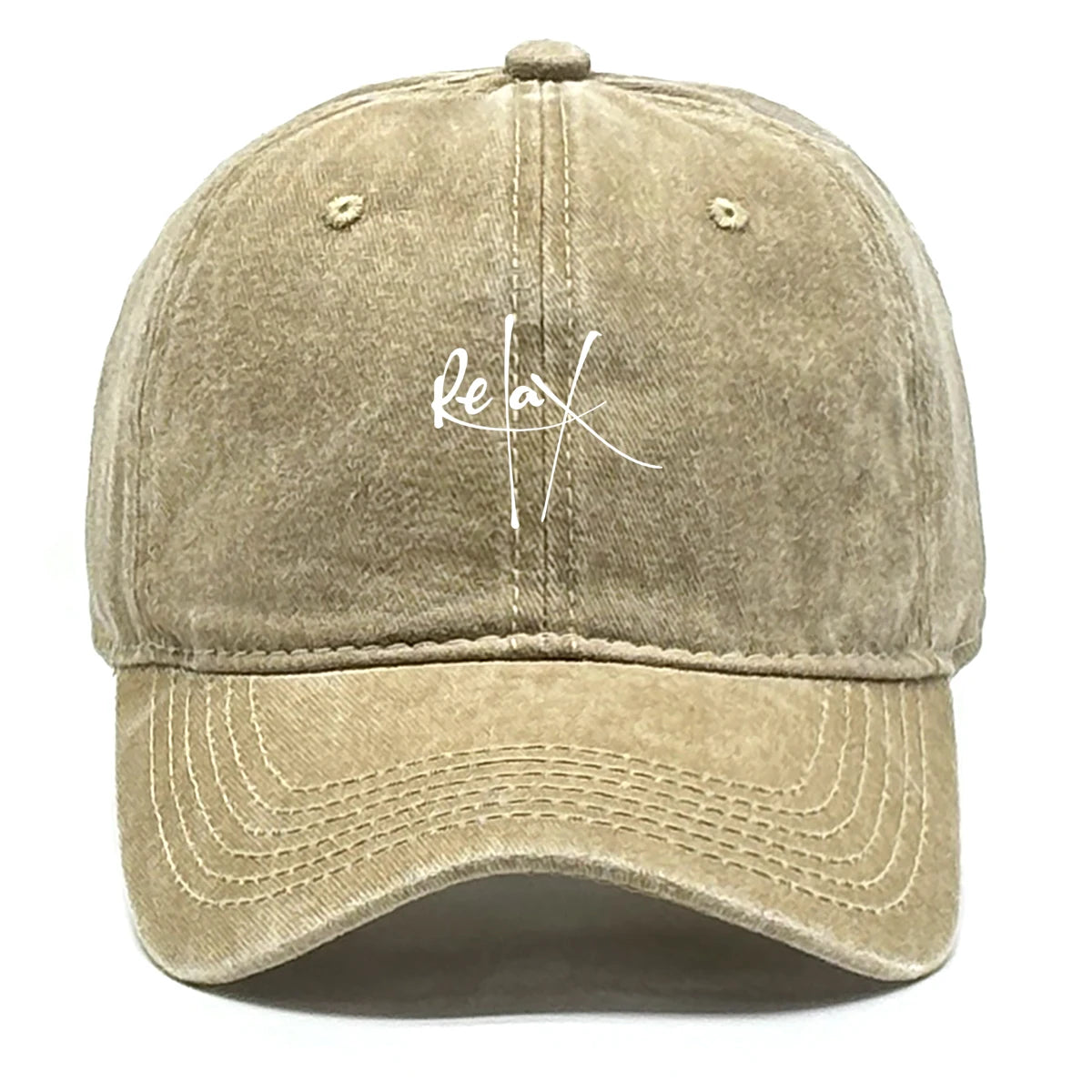 Relax Print Adjustable Mesh Snapback Baseball Cap