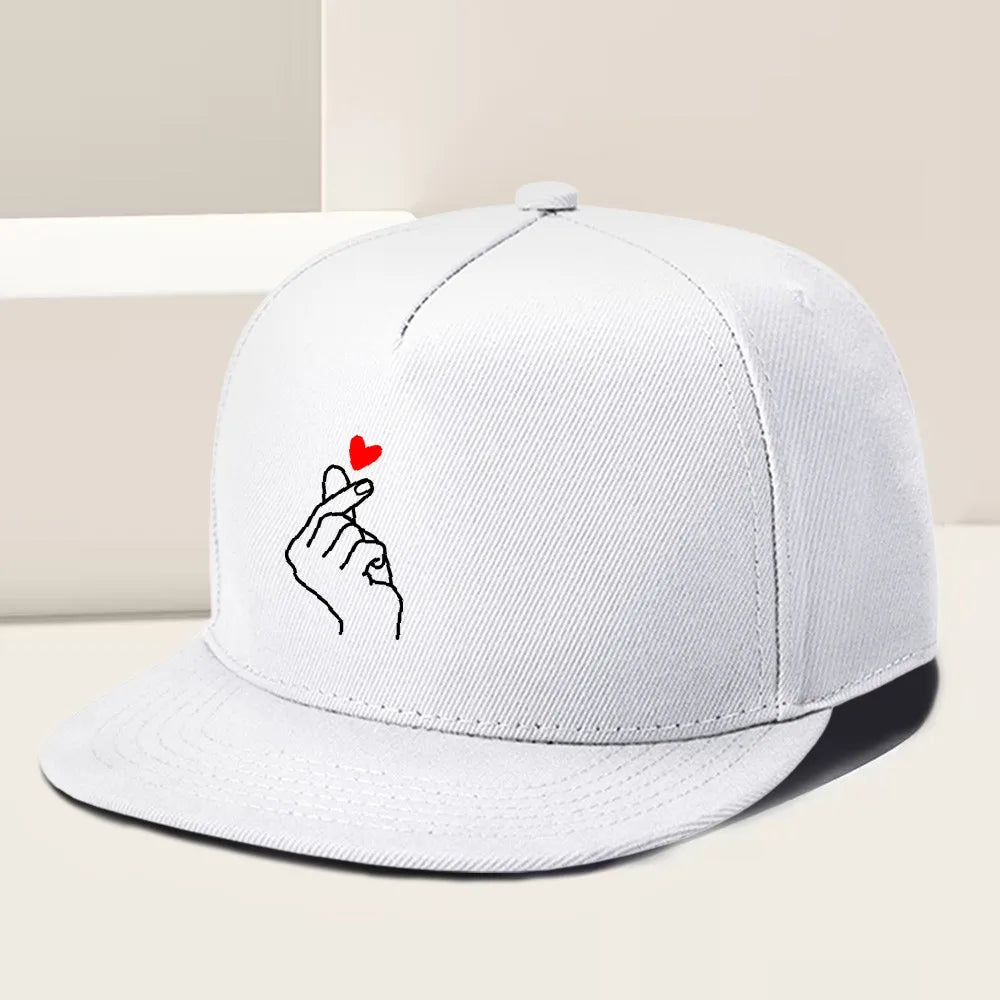 Finger Heart Korean Love Gesture Snapback Cap