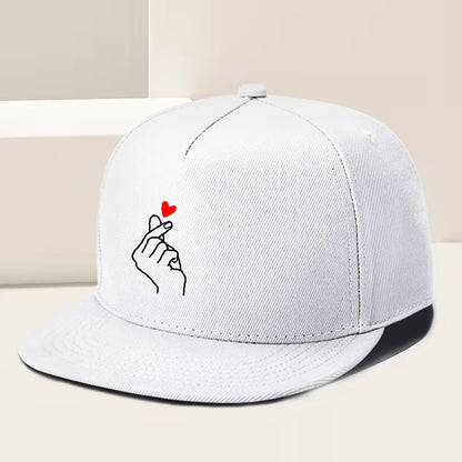 Finger Heart Korean Love Gesture Snapback Cap