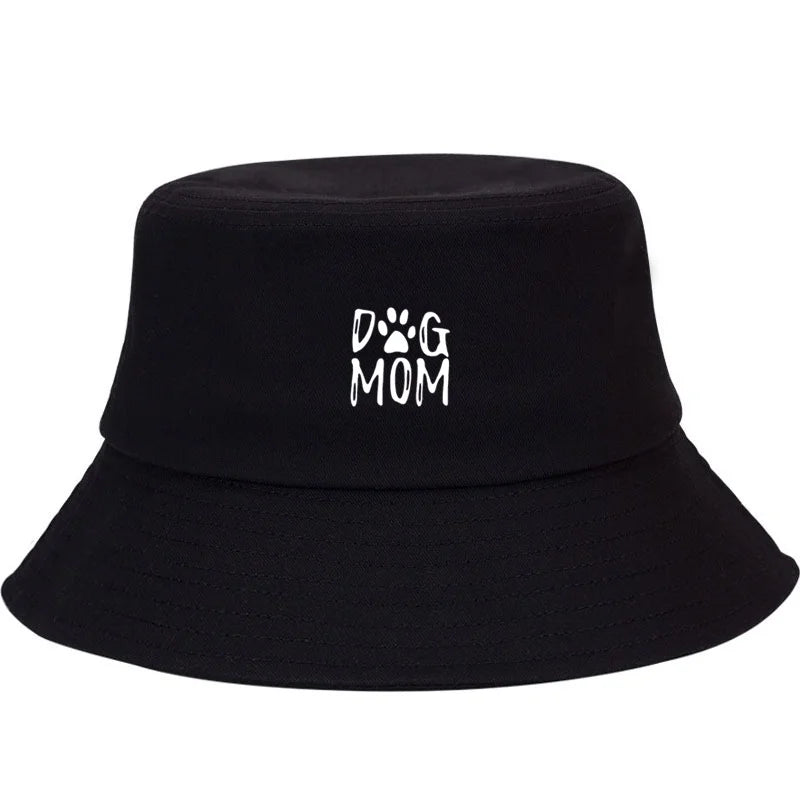 Dog Lover Print Cotton Bucket Hat