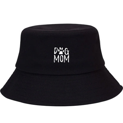 Dog Lover Print Cotton Bucket Hat