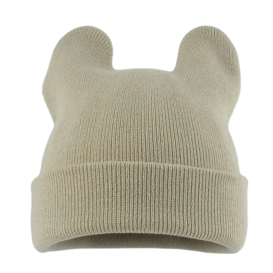 Korean Cute Cat Ear Knit Bucket Hat